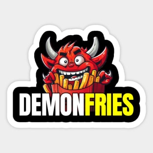 DEMON FRIES Sticker